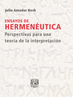 Ensayos de hermenéutica: Perspectivas para una teoría de la interpretación