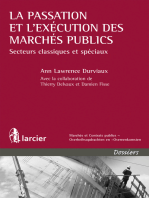 La passation et l'exécution des marchés publics: Secteurs classiques et spéciaux