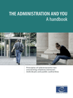 The administration and you – A handbook: Principles of administrative law concerning relations between individuals and public authorities