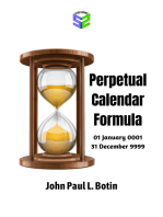 PERPETUAL CALENDAR FORMULA