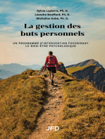 La GESTION DES BUTS PERSONNELS: Un programme d’intervention favorisant le bien-être psychologique