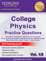 Sterling Test Prep College Physics Practice Questions: Vol. 1, High Yield College Physics Questions with Detailed Explanations