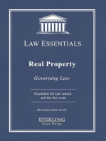 Real Property, Law Essentials: Governing Law for Law School and Bar Exam Prep