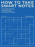 How to Take Smart Notes. One Simple Technique to Boost Writing, Learning and Thinking