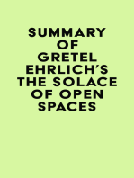 Summary of Gretel Ehrlich's The Solace of Open Spaces