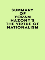 Summary of Yoram Hazony's The Virtue of Nationalism