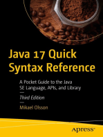 Java 17 Quick Syntax Reference: A Pocket Guide to the Java SE Language, APIs, and Library