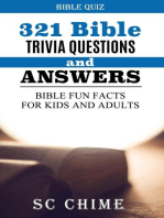 321 Bible Trivia Questions And Answers