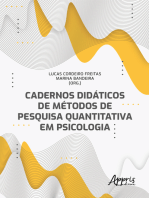 Cadernos Didáticos de Métodos de Pesquisa Quantitativa em Psicologia