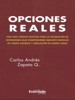 Opciones reales. Teoría y práctica. Vol 1 Modelo en tiempo discreto y simulación de Monte Carlo/ LATEX