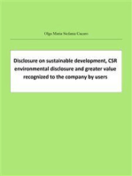 Disclosure on sustainable development, CSR environmental disclosure and greater value recognized to the company by users