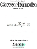 Estatística Aplicada Ao Cálculo De Covariância Programado No Python