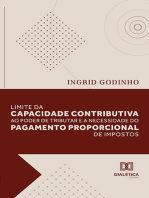 Limite da capacidade contributiva ao poder de tributar e a necessidade do pagamento proporcional de impostos