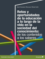 Retos y oportunidades de la educación a lo largo de la vida en la sociedad del conocimiento: de los contenidos a los saberes