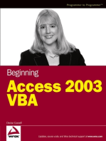 Beginning Access 2003 VBA