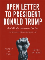 Open Letter to President Donald Trump