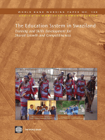 The Education System in Swaziland: Training and Skills Development for Shared Growth and Competitiveness