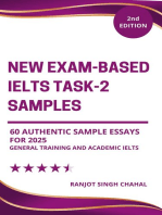 New Exam-Based IELTS Task-2 Samples: 60 Authentic Sample Essays  for 2025 2nd Edition