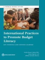 International Practices to Promote Budget Literacy: Key Findings and Lessons Learned