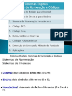 SD - 1 - Sistemas de Numeração e Códigos