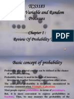 TCS3183 Random Variable and Random Processes: Review of Probability Theory