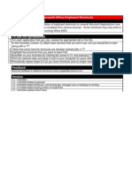 Microsoft Office Keyboard Shortcuts About This Spreadsheet