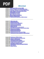 VBA in Excel