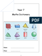 Year 7 Maths Dictionary