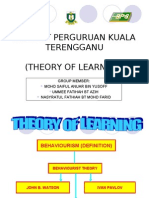 Theory of Learning (Watson, Ivan Pavlov, Thorn Dike)