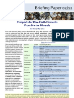 Prospects For Rare Earth Elements From Marine Minerals