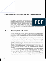 Lateral Earth Pressure - Curved Surface