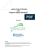 Irrigation Code of Practice and Irrigation Design Standards: March 2007