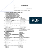 Test "Chemistry" Chapter # 3