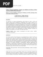 Culpa o Responsabilidad - Terapia Con Madres de Niñas y Niños Que Han Sufrido Abuso Sexual