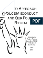 How To Approach Police Misconduct and Seek Police Reform