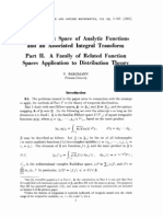 Bargmann, On A Hilbert Space of Analytic Functions and An Associated Integral Transform