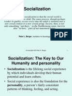 Socialization: Peter L. Berger, Invitation To Sociology