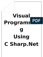 Visual C#.net Theory Notes