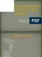 Evolution of Public Health