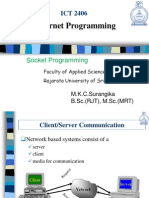 Lecture 8 - Socket Programming