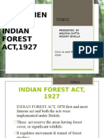 Amendments in Indian Forest Act, 1927