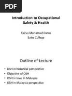 Ch01 Introduction To Occupational Safety and Health