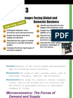 Economic Challenges Facing Global and Domestic Business: Learning Goal S