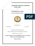 Studies On Photocatalytic Oxidation of Industrial Waste Water