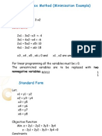 Simplex Method (Minimization Example) : Object Function