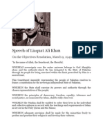 Speech of Liaquat Ali Khan On The Objectives Resolution March 9 1949