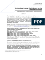 Running An Application From Internal Flash Memory On The TMS320F28xxx DSP