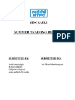 Summer Training Report On NTPC