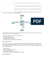 Strategy: Porter's Five Forces Model: Analysing Industry Structure