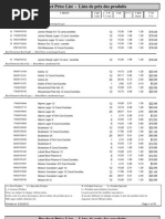 Current Price List